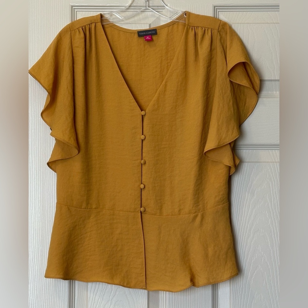 VINCE CAMUTO Blouse - Yellow - Size M